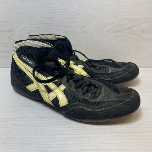 ASICS Matflex Wrestling Shoes Men\'s Size 11.5 Black Lace Up Walking Running main image 5